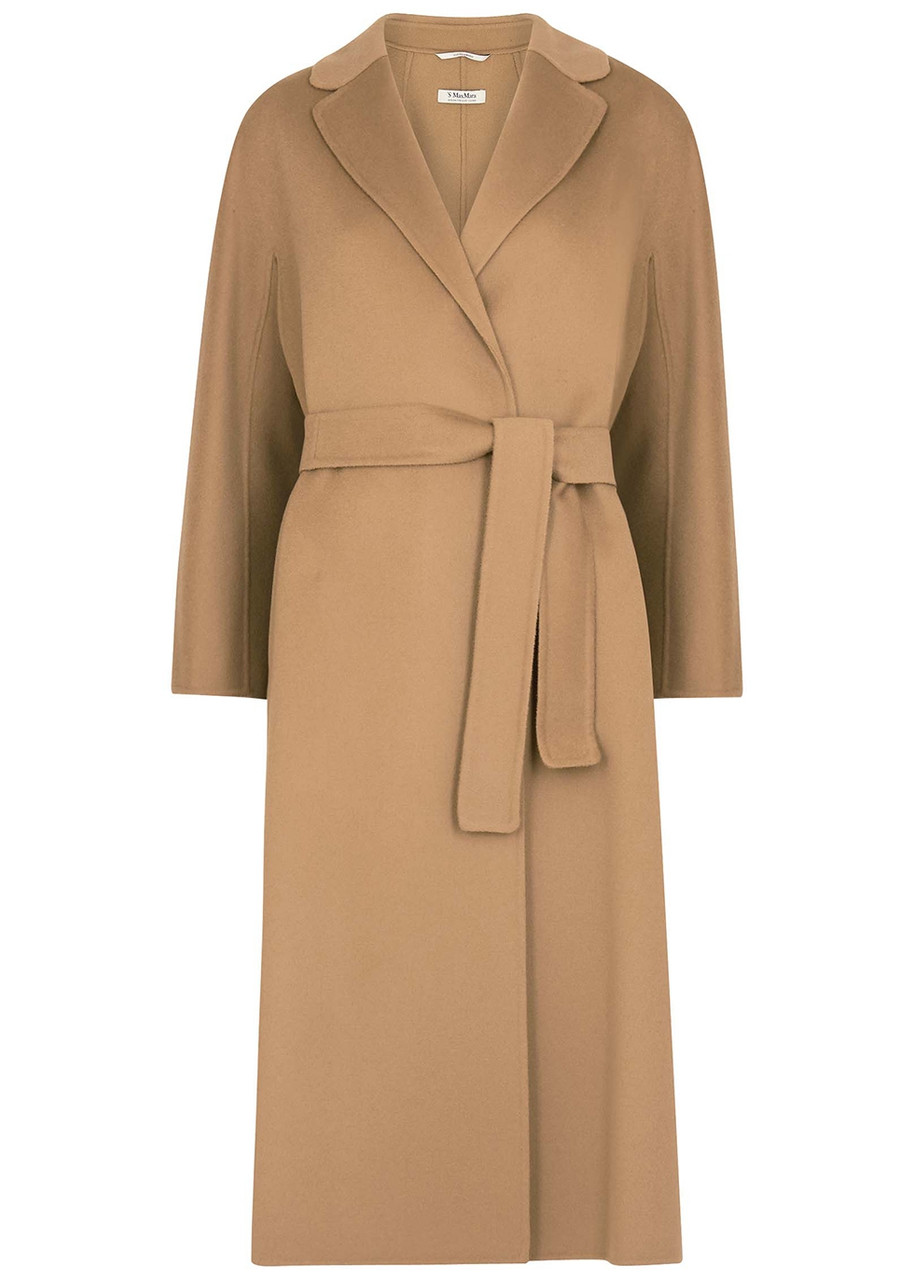 S Max Mara Esturia Wool Felt Coat - Camel - 16