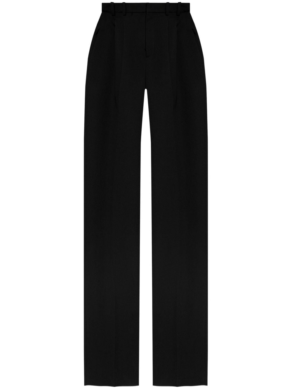 SAINT LAURENT- Wool Wide-leg Trousers