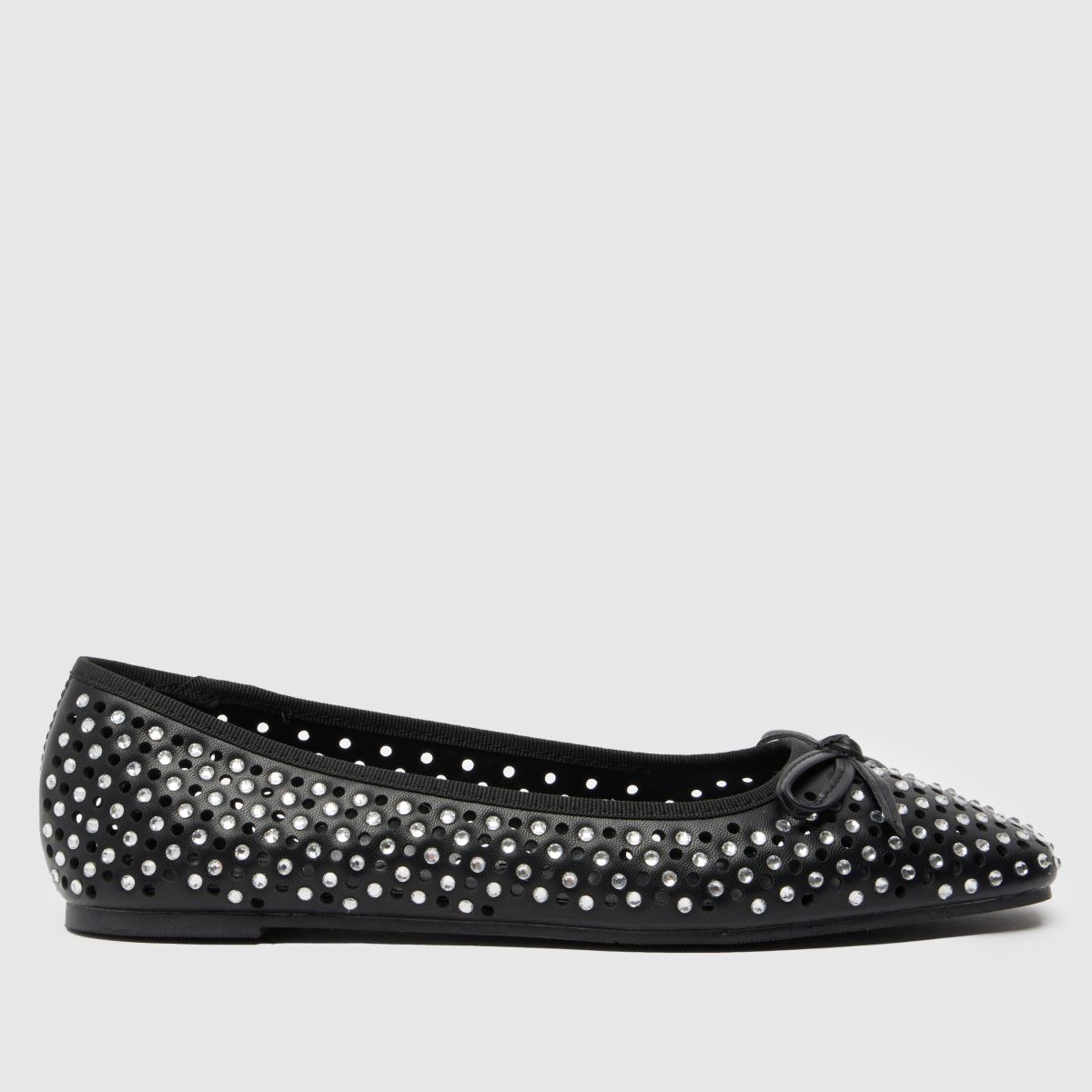 SIMMI mariay bling ballet flat shoes in black