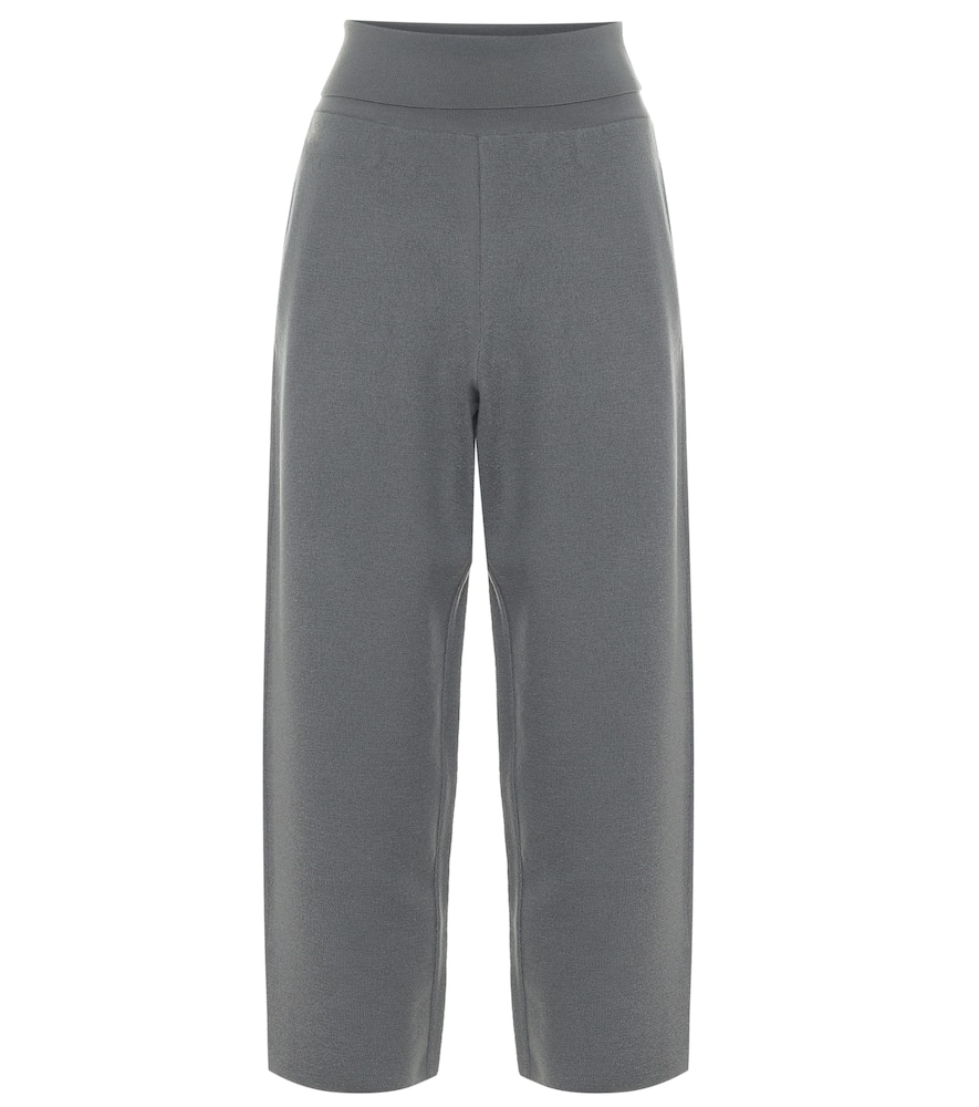 Stella McCartney Virgin wool wide-leg cropped pants