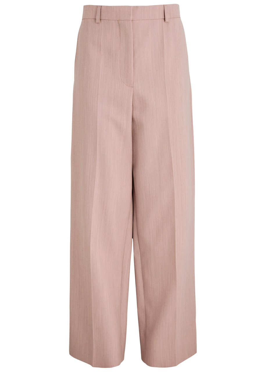 Stella Mccartney Wide-leg Wool Trousers - Pink Light - 38 (UK6 / XS) - 38 (UK6 /xS)
