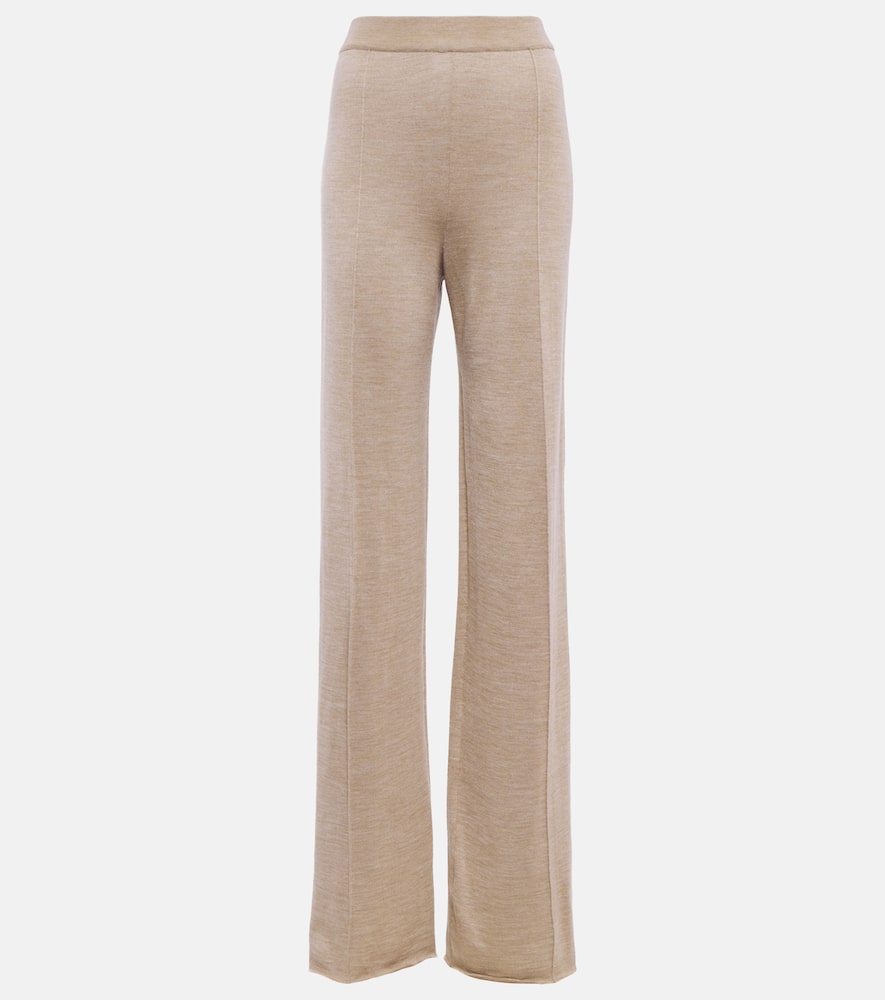 The Row Egle knitted wide-leg pants