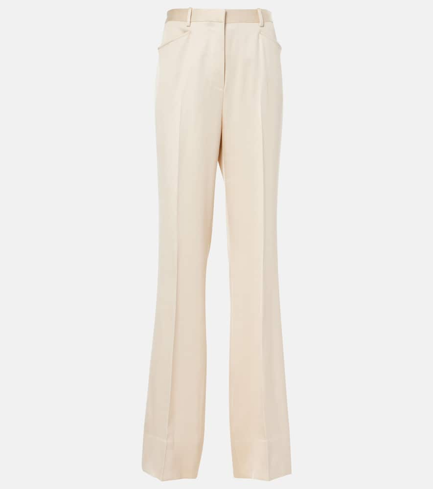 Tom Ford Silk and wool twill bootcut pants