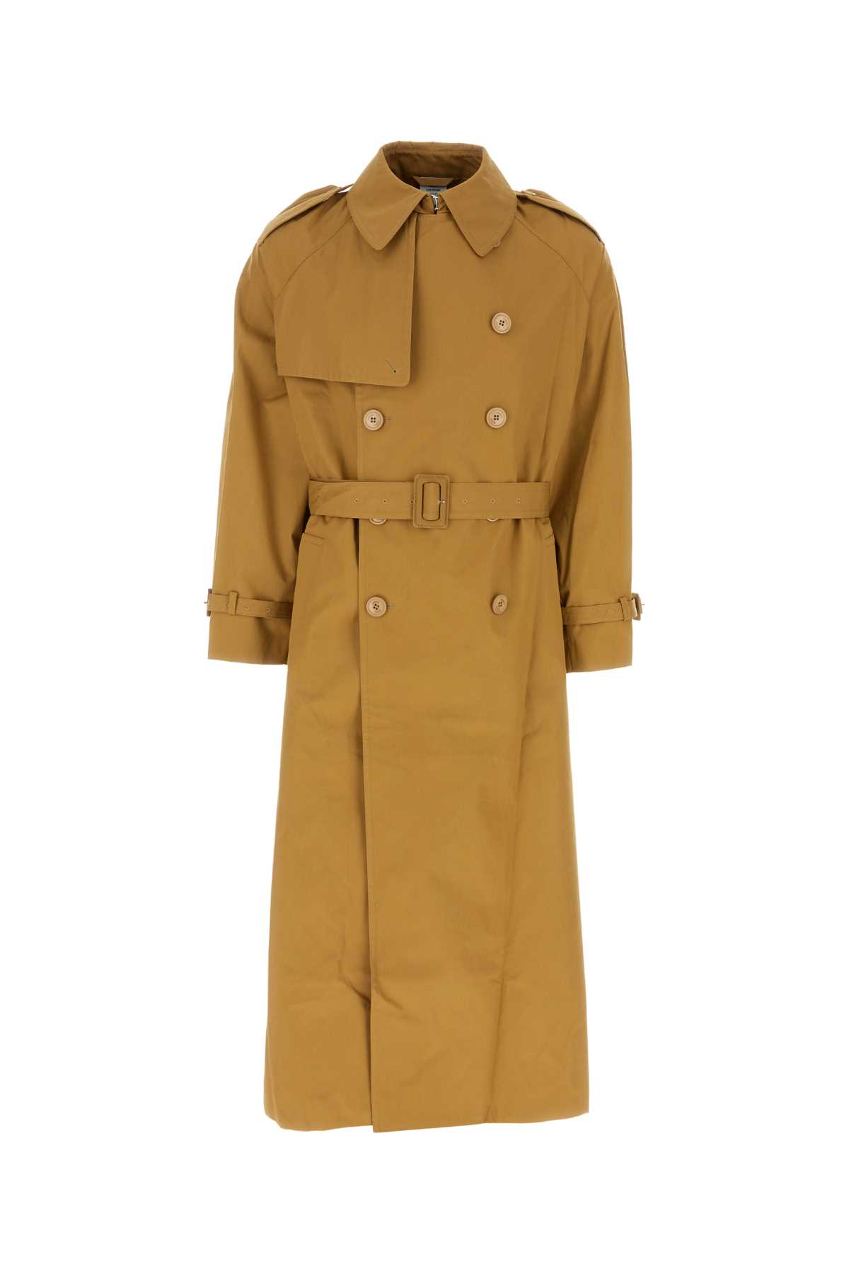 VETEMENTS Camel Cotton Oversize Trench Coat