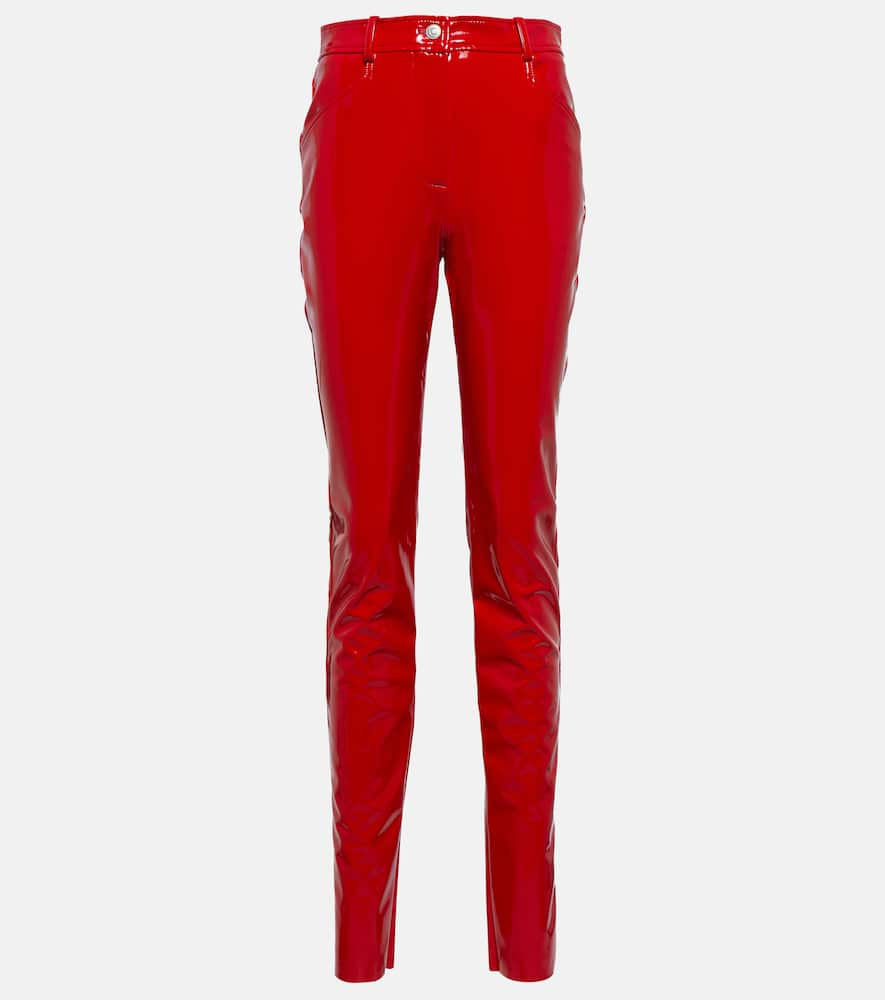 Victoria Beckham PVC high-rise skinny pants