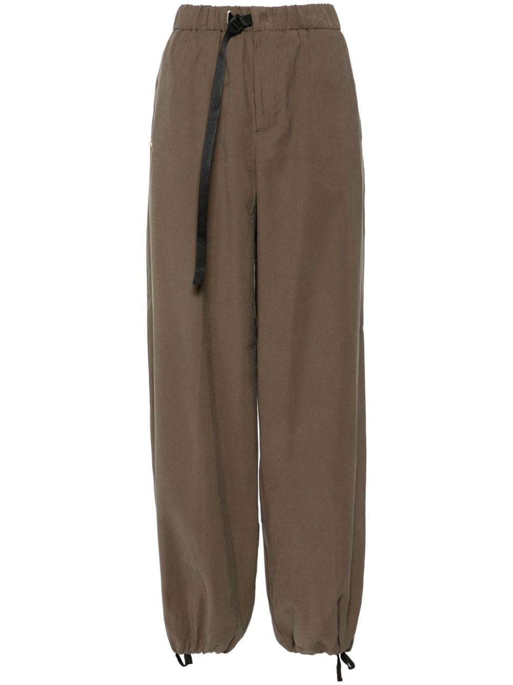 WHITE SAND- Wide-leg Trousers