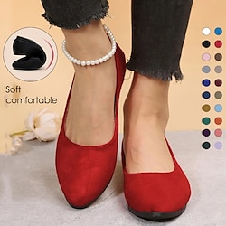 Women's Soft Comfortable Foldable Ballet Flats - Lightweight Casual Shoes for Travel, Office, or Everyday Wear