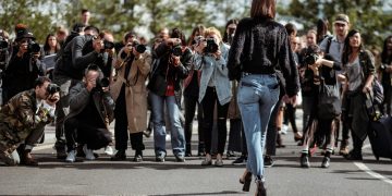We're loving this effortlessly chic London street style moment! A furry black jacket paired with high-waisted jeans and block heels creates the perfect paparazzi-ready look. Want to know how to recreate this head-turning ensemble? We've got all the insider tips on the blog. Click for our complete style guide and shopping list! #Style #How #Londons #Streets #Runway #Street #Became #Favourite #PinterestInspiration