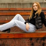 We're loving this chic sustainable look! A black puffer vest and turtleneck paired with light wash jeans and ankle boots create effortless urban style. Our favourite way to elevate basics? Layering textures! Discover our top eco-friendly styling tricks on the blog. #Sustainable #Ethical #Wardrobe #Styling #Elevate #Our #Statements #Building
