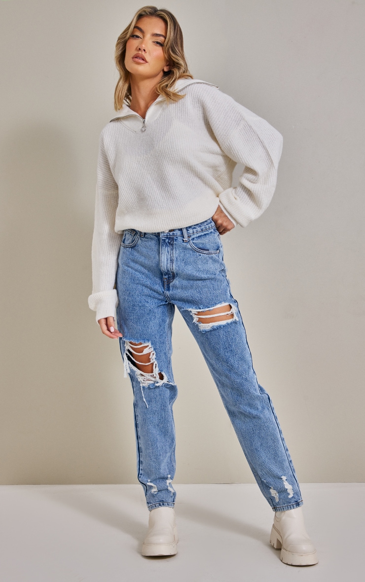 High Rise Wide Leg Jeans in Sustainable Denim