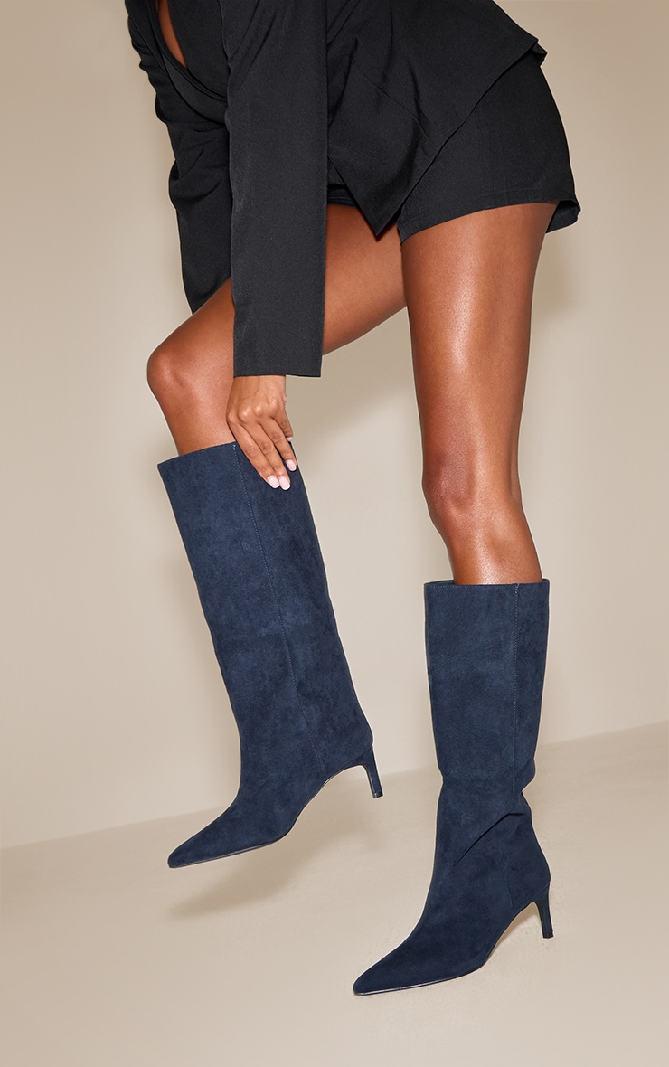 Burgundy Suede Knee High Boots for Rich Drama