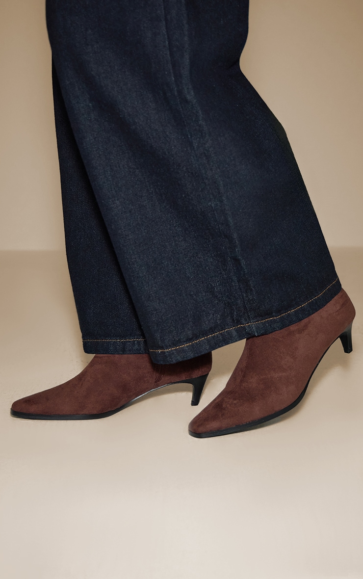 Suede Flat Ankle Boots in Neutral Tones