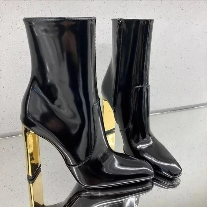 Pointed Toe Heeled Ankle Boots for Dressy Events