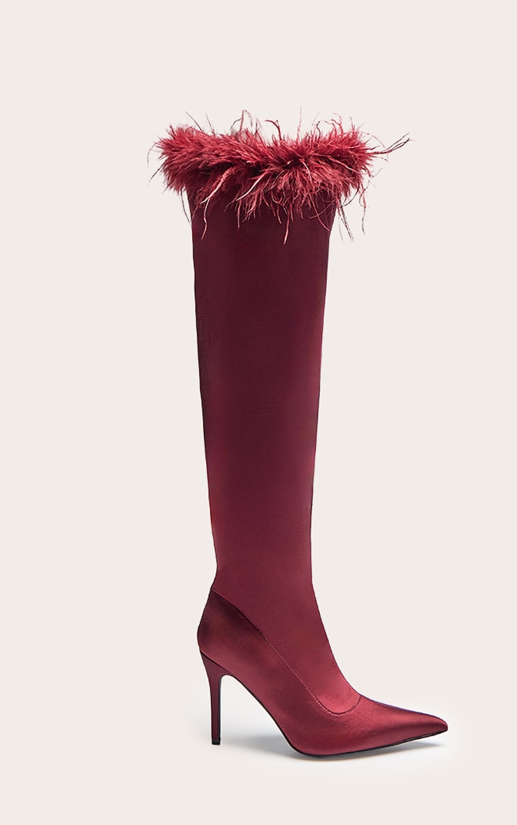 Stiletto Heeled Knee High Boots