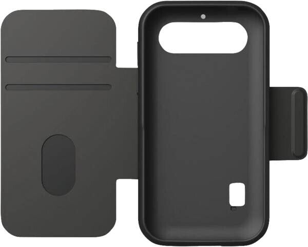 Doro mobile phone case . " Wallet case Dark Grey