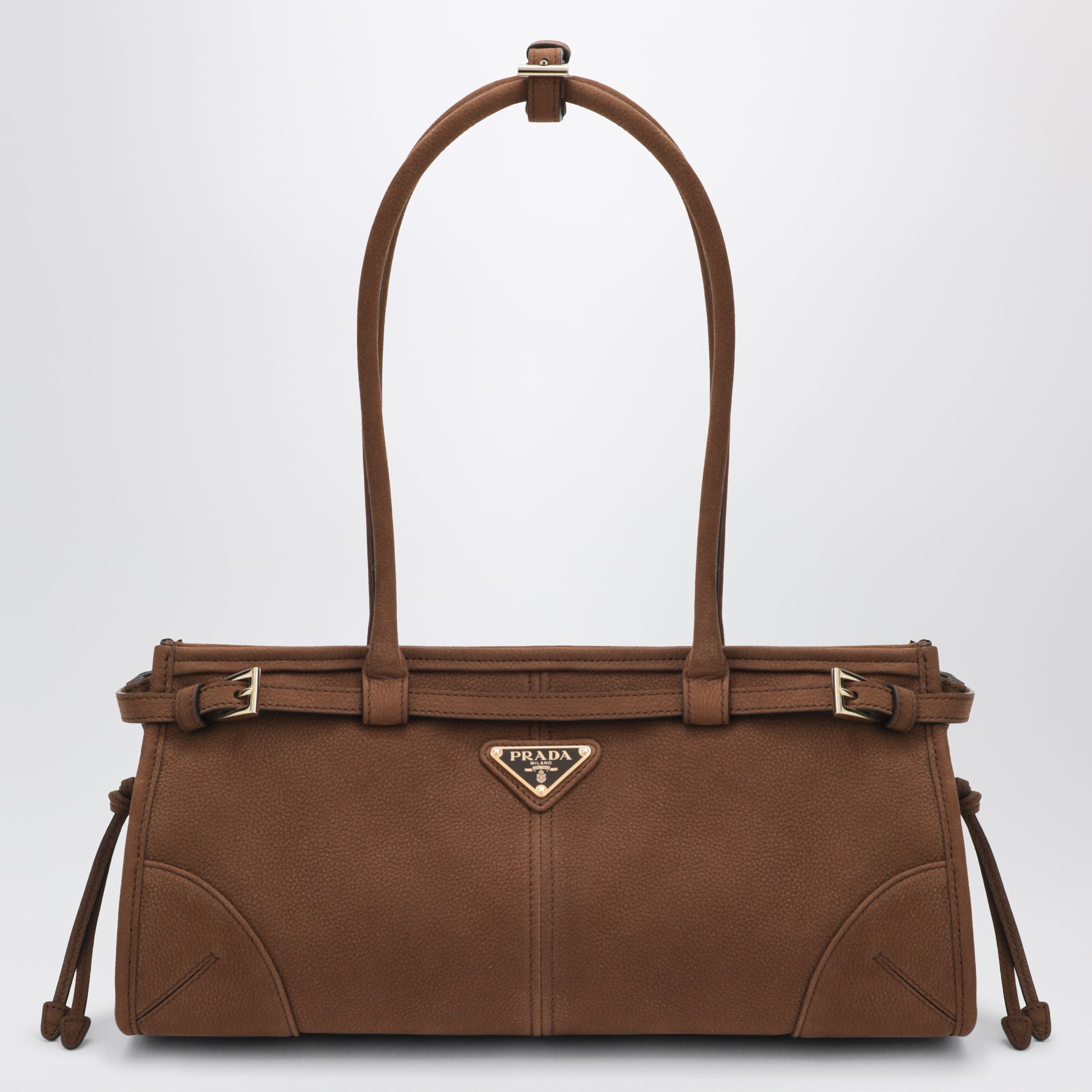 Handbag Bonnie medium in cacao nubuck leather