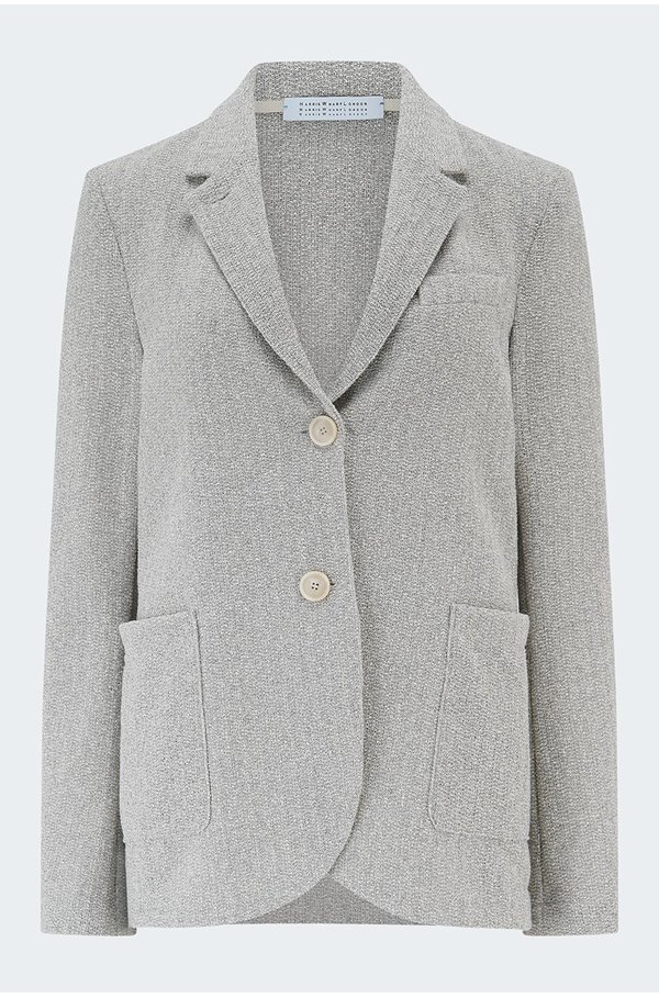 Harris Wharf London - Stand Up Collar Blazer in Ash