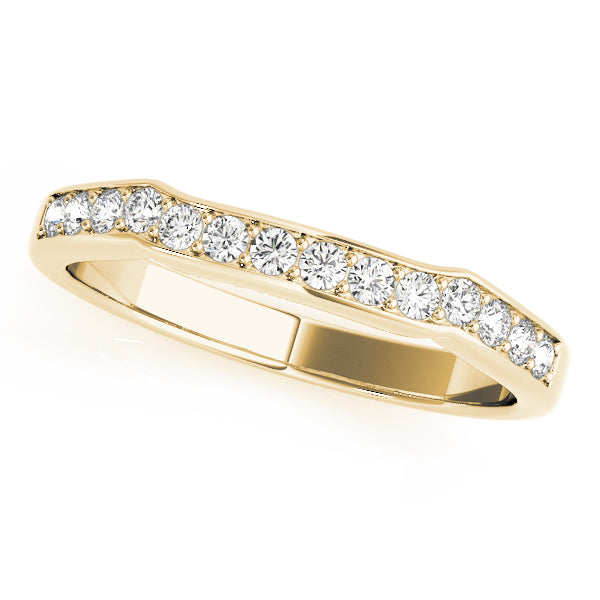 Curved Bands Half Eternity Ring in Gold & Platinum - k White Gold . Carat Lab-Grown-DVVS