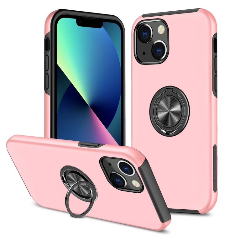 Magnetic Ring Kickstand Shockproof Phone Case, For iPhone , For iPhone Plus, For iPhone Pro - For iPhone Plus Rose Gold