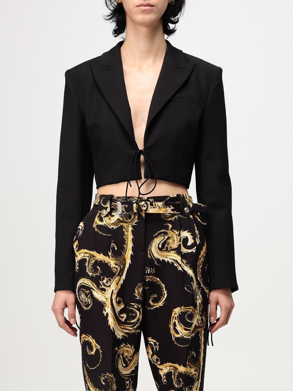 VERSACE JEANS COUTURE Blazer Woman color Black