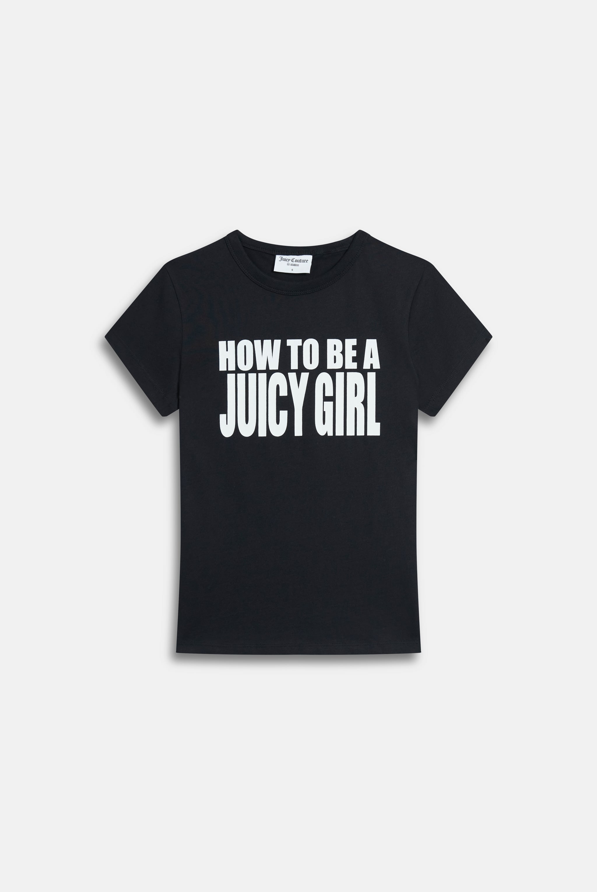 BLACK HOW TO BE A JUICY GIRL SHIRT - XXX Black