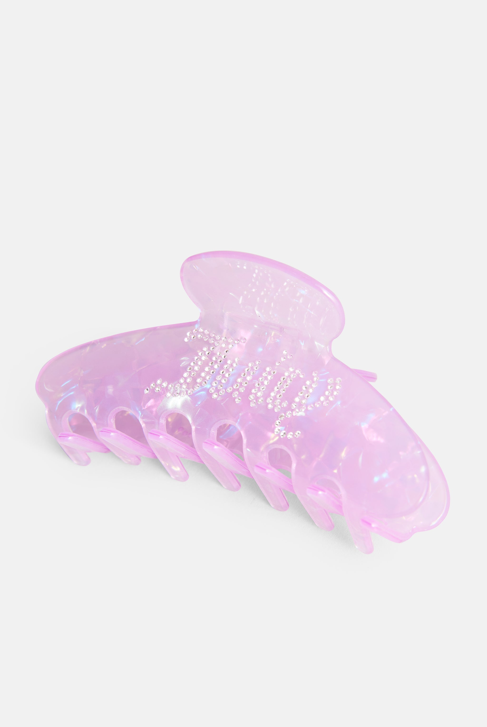 PURPLE DIAMANTÉ CLAW HAIR CLIP - ONE Purple