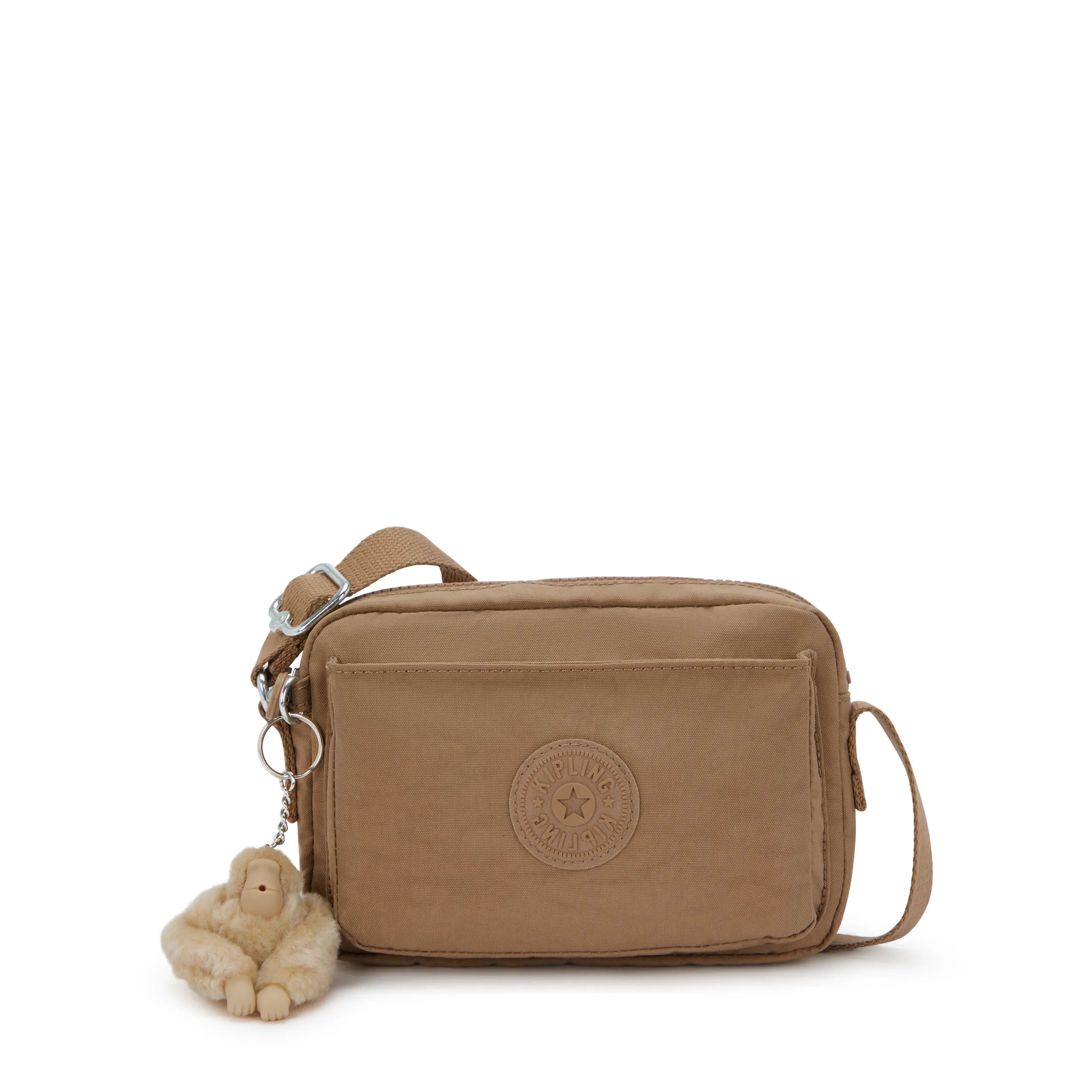 Kipling Mini Crossbody Bag With Adjustable Shoulder Strap Early Tan % Recycled Polyamide, % Polyamide