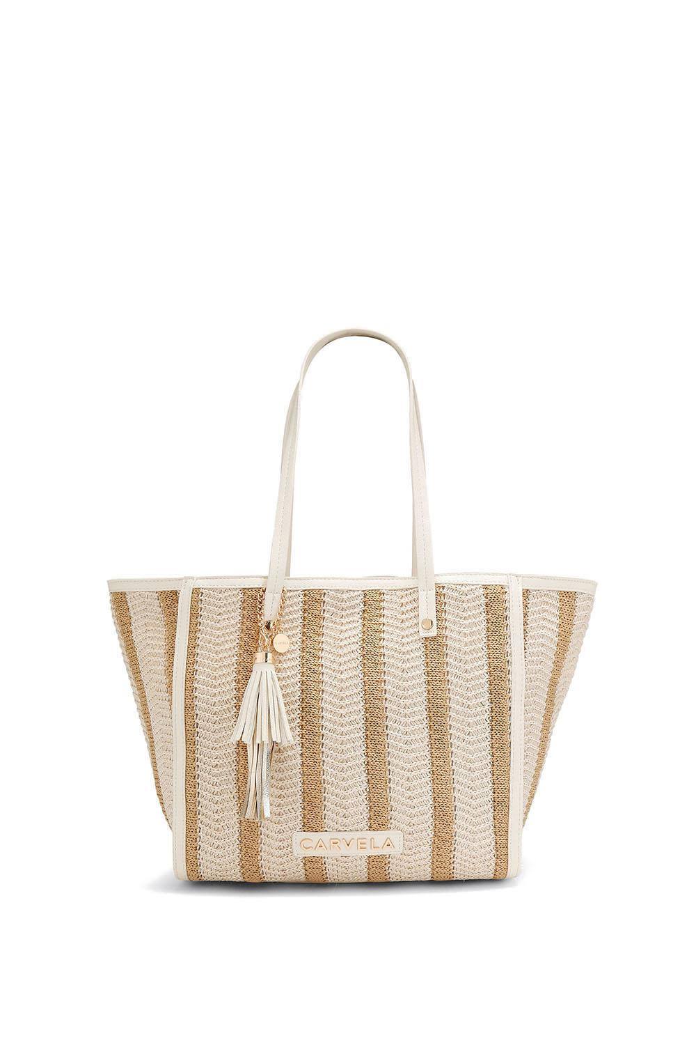 Carvela 'minori Tote' Bag In Beige