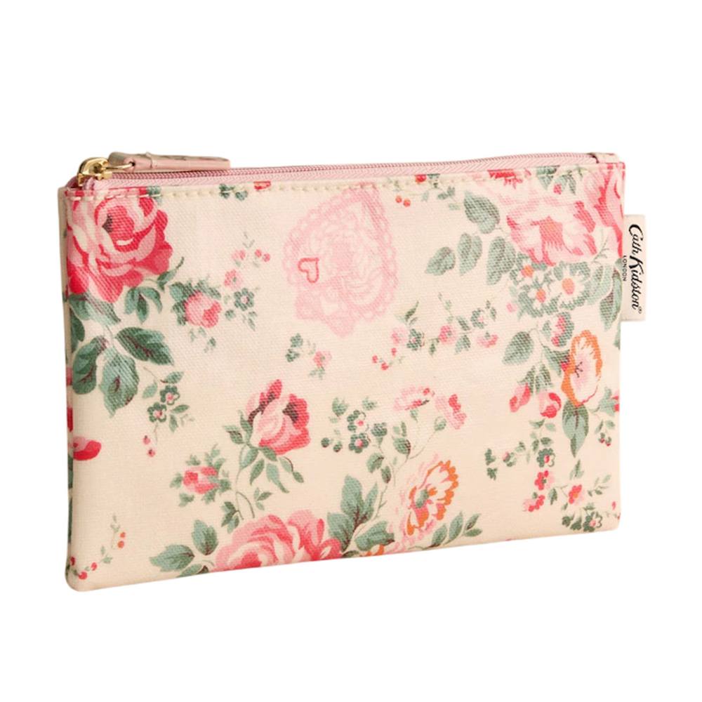 Cath Kidston Women's Hackney Rose Zipped Purse in Cream