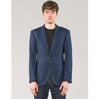 ST Navy Herringbone Wool Blazer