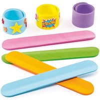 Foam Snap-On Bracelet Blanks Pack of Jewellery Assorted colours
