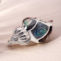 John Greed Tempest Cove Silver & Abalone Shell Brooch & Pendant
