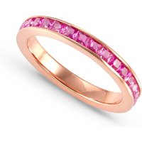Nomination Carismatica Rose Gold Plated Princess Cut Pink CZ Ring